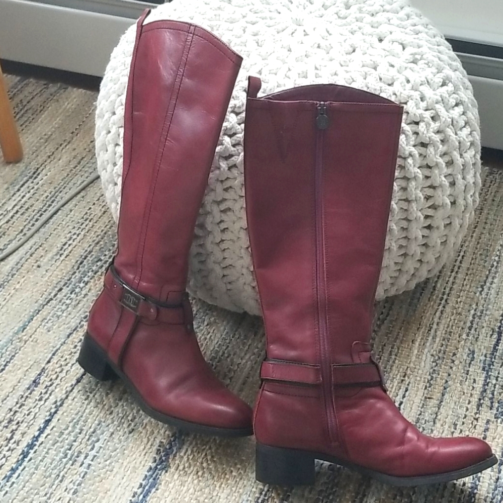 Leather boots